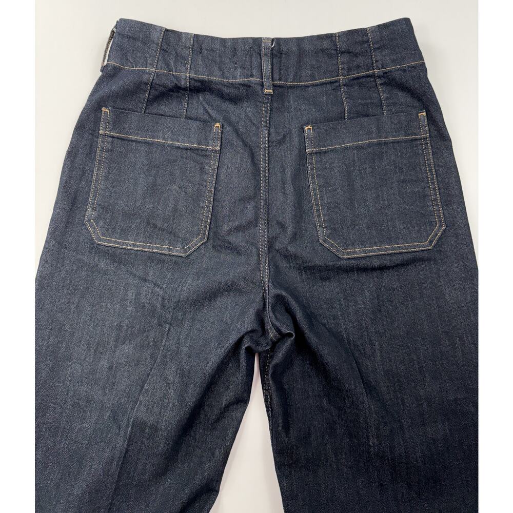 Anthropologie Maeve Women Size 30 Colette Wide-Leg Denim Crop Jeans High-Waist - Picture 6 of 16